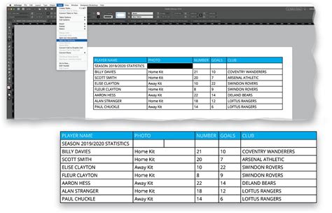 Split Table Row in InDesign 的图像结果