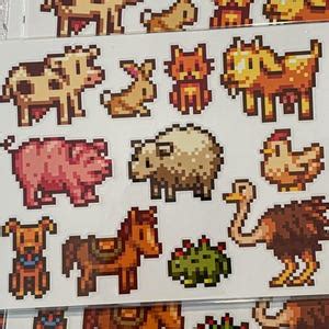 Stardew Valley Farm Animals Sticker Sheet: Waterproof Vinyl Decals - Etsy