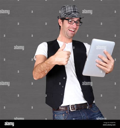 Image result for Random Guy Using Tablet