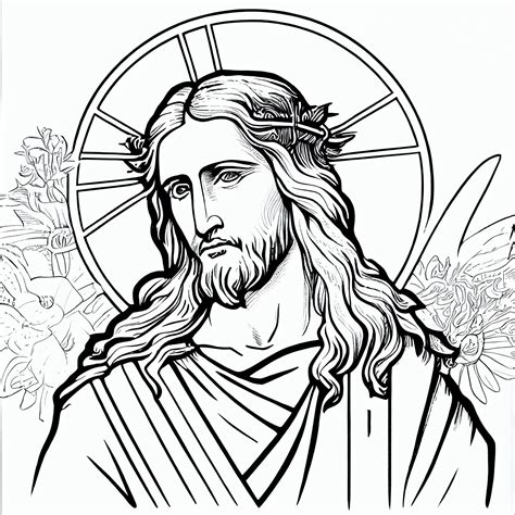 Coloring Pages Of Jesus Christ