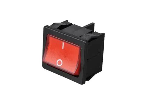 Tube-Town Store - Rocker switch, 2 position, DPST, ON-OFF, lighted red ...