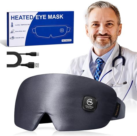 Amazon.com: Heated Eye Mask Warm Compress: Silk Cordless Heating Pad ...