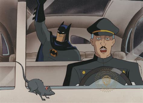 Batman, Alfred MEDIUM: Original Production Cel on Printed Background IMAGE SIZE: 10" x 9.5 ...