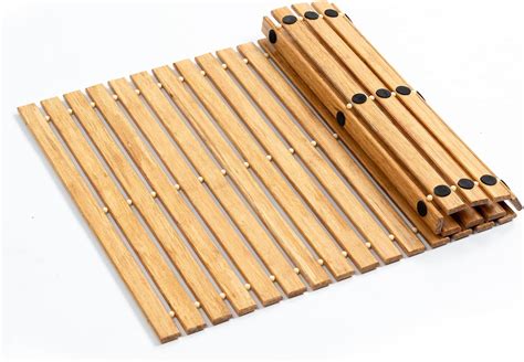 Amazon.com: BAMJIUHAO Strand Woven Bamboo Bath Mat Bathroom Rugs Floor ...