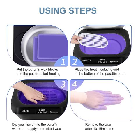 KARITE Paraffin Wax Machine for Hands and Feet | Auto Open Lid ...