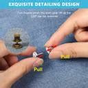 HASTHIP 4 Pcs Pants Waist Buckle Set Daisy Metal Pants Size Adjuster ...