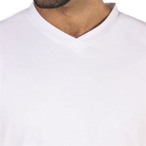 Winter White V-Neck Premium Cotton T-shirt – Thestiffcollar.com