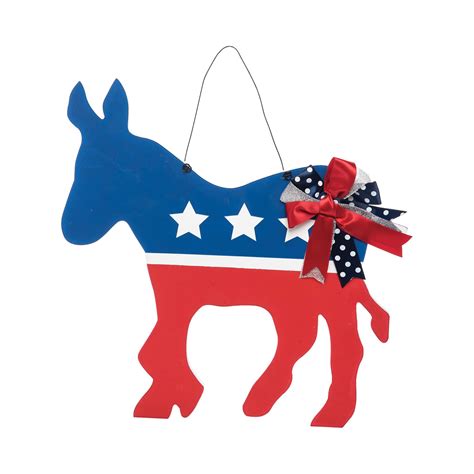 13" x 14" Democrat Donkey Americana 4th of July U.S.A. Independence Day ...