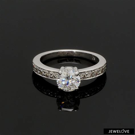 Jewelove™ Rings Women's Band only 4 Prong Solitaire Engagement Ring ...