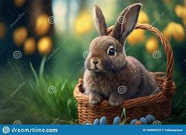Image result for Easter Bunny Basket Cartoon