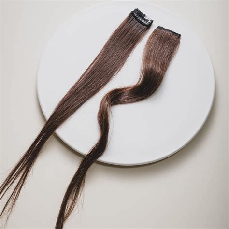 Hair Originals 100% Natural Human Hair Clip In Color Streaks (16 Inches ...