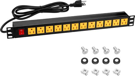 Buy Rack Mount Power Strips, Rack PDU Power Strip Surge Protector, 1U ...
