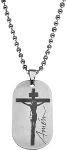 M Men Style Lord Christan Christ Jesus Cross Amen Religious Pendant ...