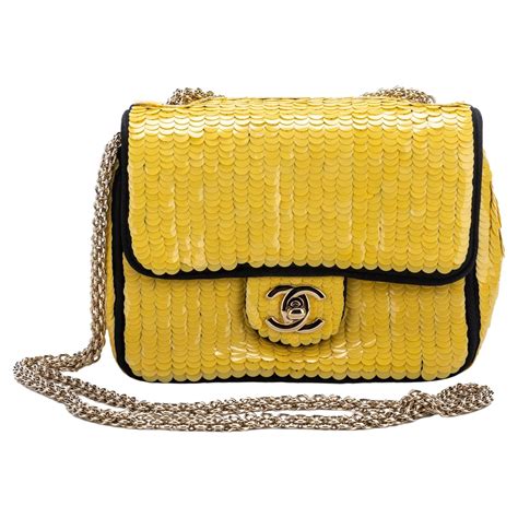 Chanel Yellow Leather Jumbo Classic Double Flap Bag at 1stDibs