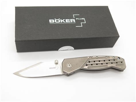 Boker Plus Scoundrel SK Knives Titanium Framelock Handle VG-10 Folding ...