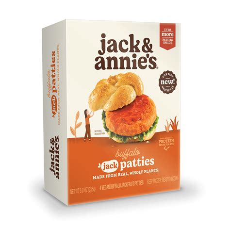 Amazon.com: Jack & Annie'S, Frozen, Plant Based Buffalo Jack Patties, 9 ...