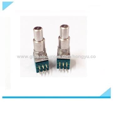 China Dual shaft rotary carbon film linear potentiometer B50K triple ...
