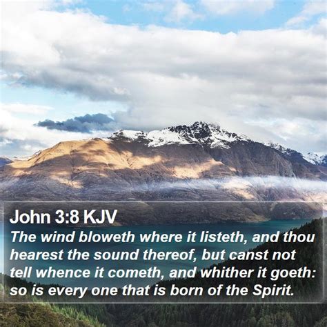 John 3:8 KJV Bible Verse Images