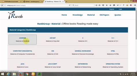 How to Convert HTML File to Excel in Java 的图像结果