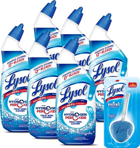 Amazon.com: Lysol Bleach Free Hydrogen Peroxide Toilet Bowl Cleaner ...