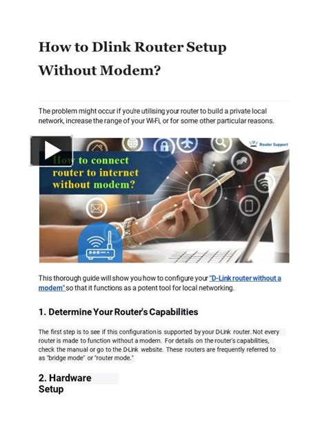 Image result for Setup Router without Modem