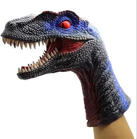 Buy 24x7 eMall Dinosaur Hand Puppet Brown Velociraptor Toys, Soft ...