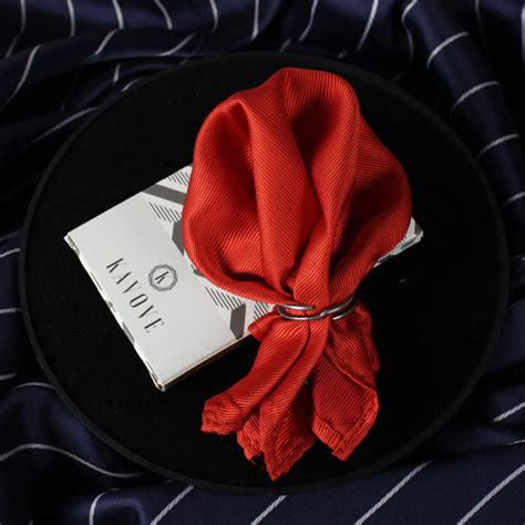 Buy Kavove The Midnight Solid Red Pocket Square | Buy Pocket Square ...