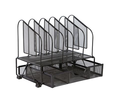 Beiz Office Desk Organizers and Accessories with Drawer, 5 Upright ...