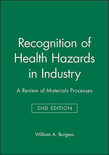 Recognition Of Health Hazards In Industry A Review Of Materials ...