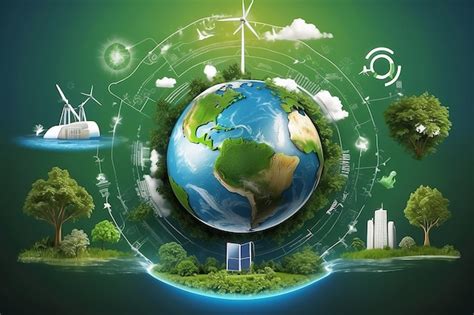 Green technology environmental technology concept sustainable ...