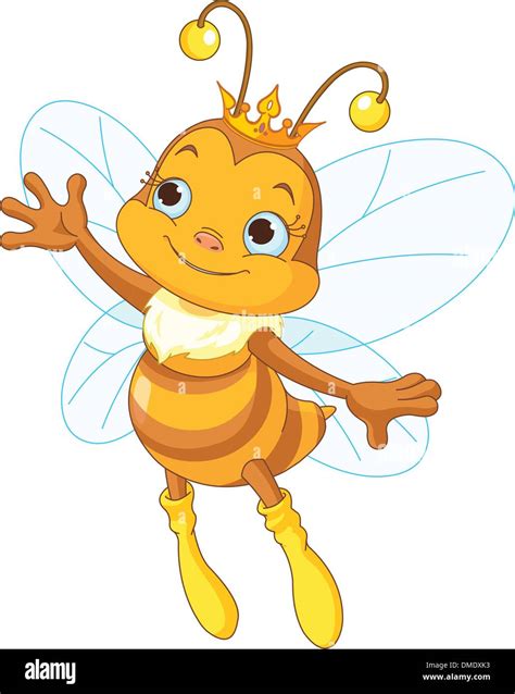 Angry Queen Bee Cartoon