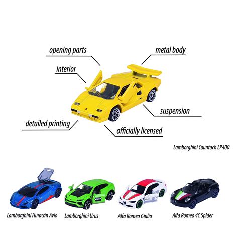 Buy Majorette Dream Italian Vehicles Series 5 Car Gift Set For Kids ...