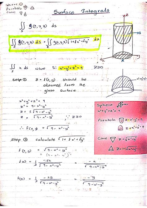Image result for Surface Integrals Practice Problems