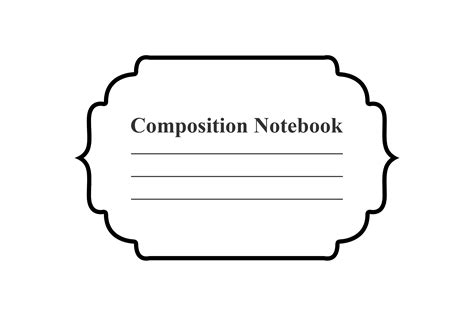 Composition Notebook Label Graphic by Forhadx5 · Creative Fabrica