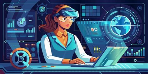 Woman Working On Computer Cartoon 的图像结果