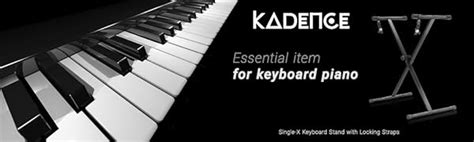 Kadence Heavy-Duty, Single X Adjustable Piano Keyboard Stand with ...