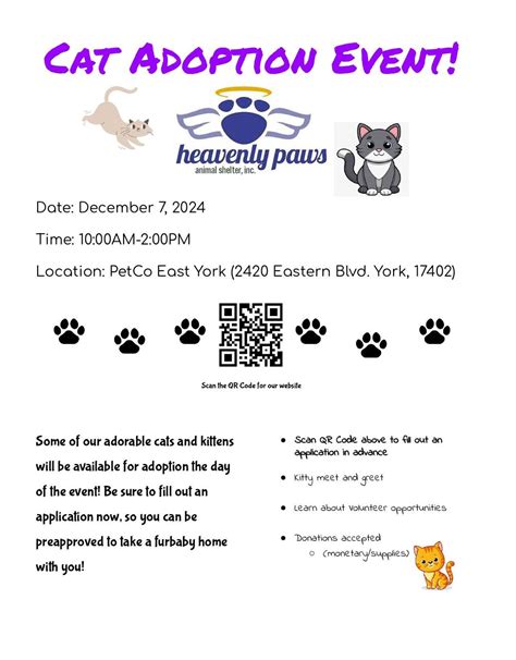 Heavenly Paws Cat Adoption Event at Petco East York, Petco - York ...
