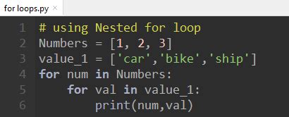 Python for Loop 的图像结果