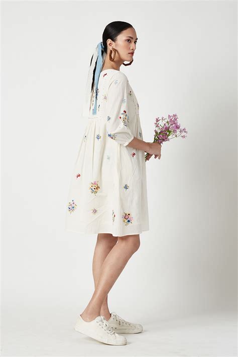 Payal Pratap - Monet Embroidered Dress - Elahe
