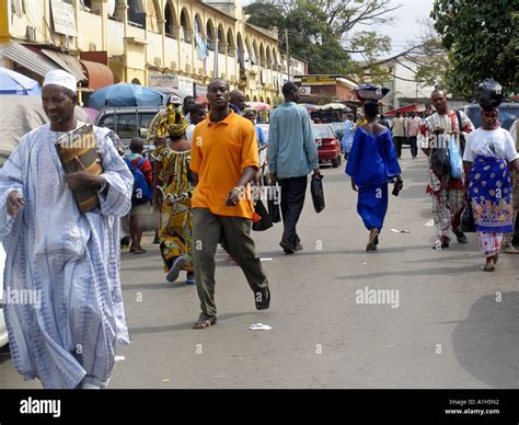 Street scene Banjul capital of The Gambia Stock Photo - Alamy