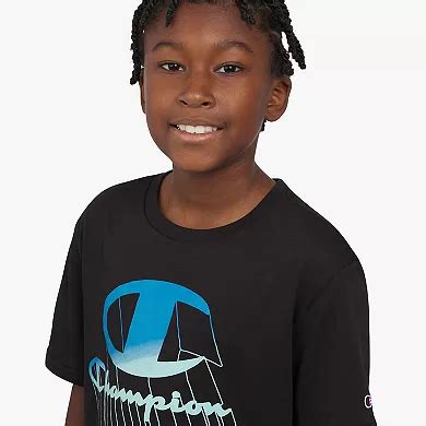 Boys 8-20 Champion® 3D Logo Short Sleeve Graphic Tee