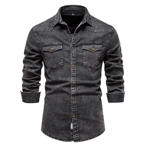Dress Shirts For Men Big And Tall Washed Classic Slim Pocket Jeans Long ...