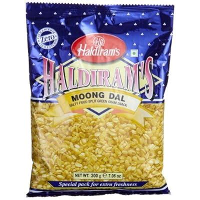 Buy Haldiram Moong Dal Snack, 7.06-Ounce Pouches (Pack of 5) by ...