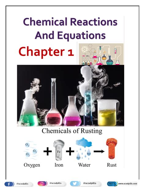 Chapter 1- Chemical reactions and equations - CHAPTER 1 CHEMICAL ...
