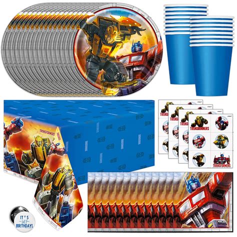 Transformers Birthday Party Supplies Set, Transformers Party Supplies ...