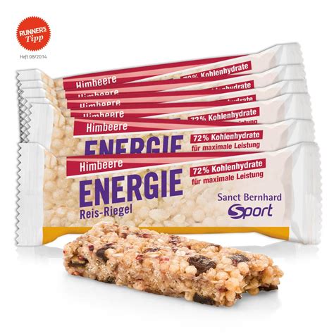 Energy Rice Bar Raspberry: set of 11 bars (550 g) | Sanct Bernhard Sport