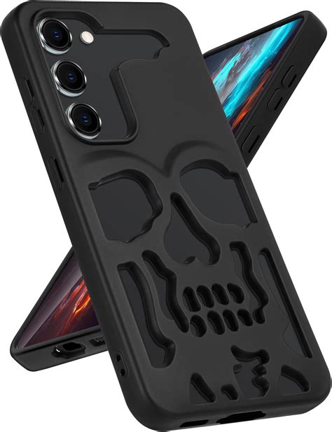 Amazon.com: Lotadilo for Samsung Galaxy S23 Case Skull Skeleton Cool ...