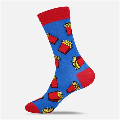 Shop French Fries Crew Length Socks Online | Toffcraft