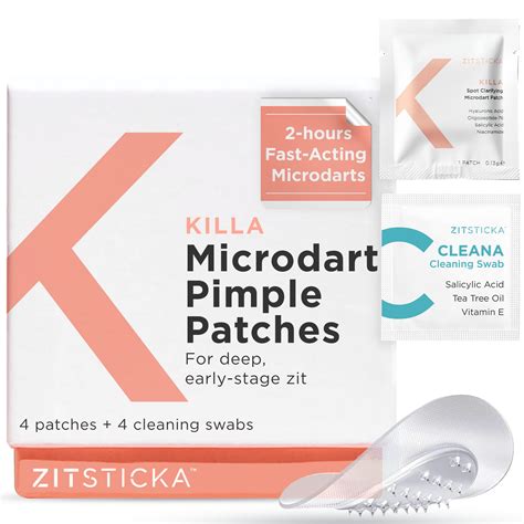 Zitsticka Killa Kit Translucent Microneedle Pimple Patch For Deep Early ...