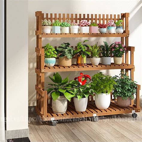 Kệ trồng cây 3 tầng